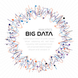 big data analytics abstract background vector image