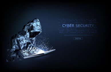 Digital Hacker Cyber Security vector image