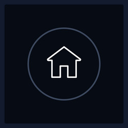 normal homepage button state ui element template vector image