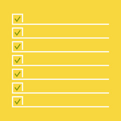 notebook with to do list vector image
