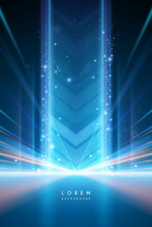 Blue stage lighting Royalty Free Vector Image - VectorStock