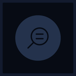 real size zoom button ui element template vector image