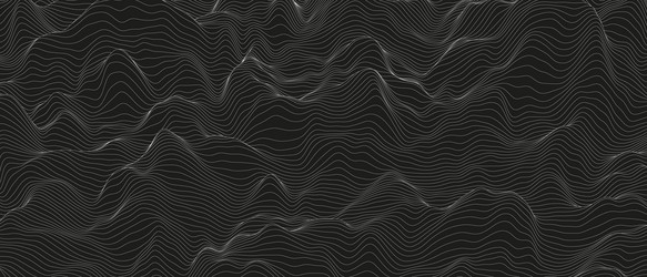 Abstract background with distorted line shapes vector