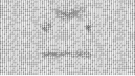 gradient binary code digits background vector image