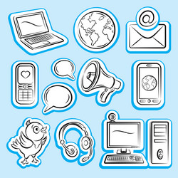 Internet icons vector