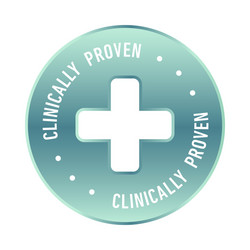 clinically tested approved badge Vector Image