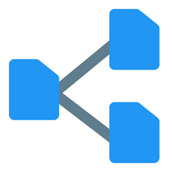 data exchange between several resources vector image