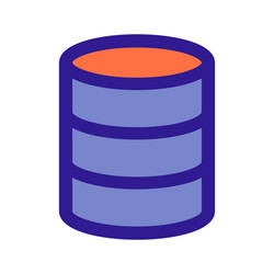 database outline icon vector image