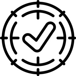 solved problem icon outline style vector image