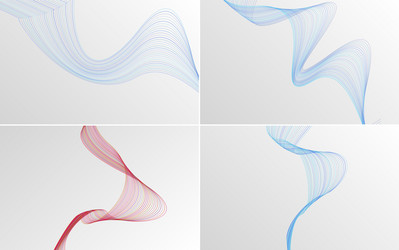 add depth to your design with this set of 4 vector image