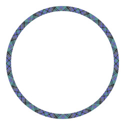 circle borders and frames round border pattern vector image
