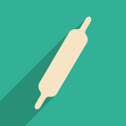 flat with shadow icon and mobile application vector image