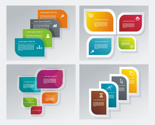 web banners design can be used for workflow vector image