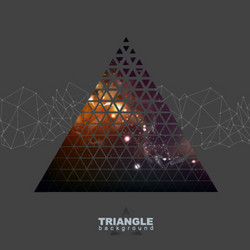 abstract hipster polygonal triangle background vector