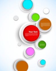 Colorful circles vector