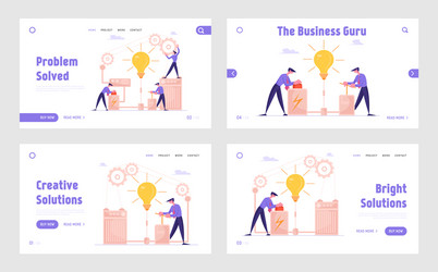 financial idea realization creativity process vector