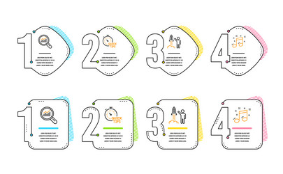 launch project data analysis and quick tips icons vector image