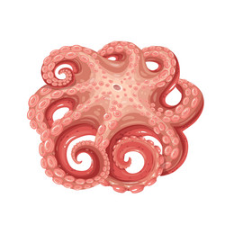 Octopus tentacles glyph icons Royalty Free Vector Image