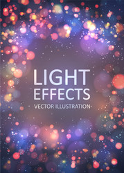 abstract colorful blurred background with bokeh vector