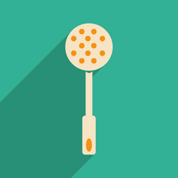 flat with shadow icon and mobile application vector image