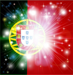 Portuguese flag background vector