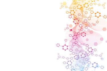 science network pattern connecting lines and dots vector image