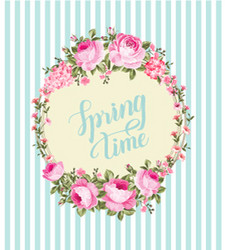 spring background with sakura flowers vector image