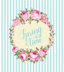 spring background with sakura flowers vector