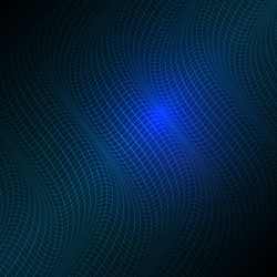 abstract tech background with flowing grid design vector