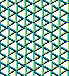 isometric unreal triangle pattern background vector image