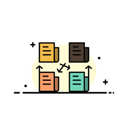 exchange file folder data privacy business flat vector image