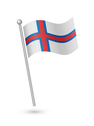 faroe islands flag vector