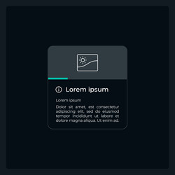 image information ui element template vector image