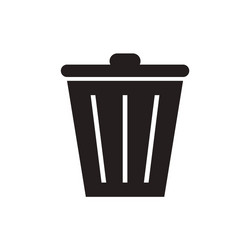 Trash can icon Royalty Free Vector Image - VectorStock