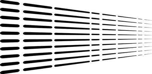 3d segmented dashed lines geometric pattern vector image