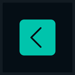 active undo button ui element template vector image