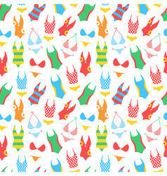 Colorful Swimsuit Pattern Vector Image