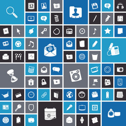 flat design icons for user interface vector image
