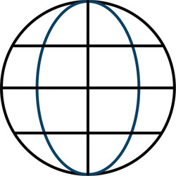 line global symbol to data center connection vector image