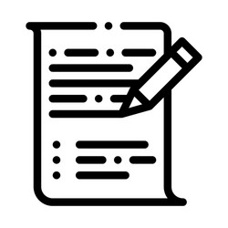 Pen writing on paper list agile element vector