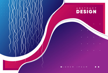 abstract background with smooth lines vector image
