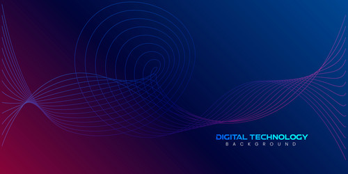 cyber big data flow particles lines vector image