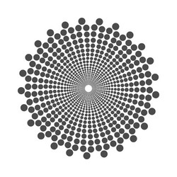 abstract dotted shape design element vector image