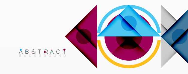 abstract geometric composition with intersecting vector image