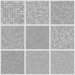 abstract seamless patterns of small elements vector image