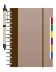 notebook for daily notes and reminders notepad vector image