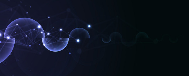 abstract digital cloud computing technology vector image