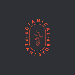 plant store with minimalist style Vector Image