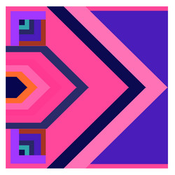 colorful geometric and curve background pattern vector image