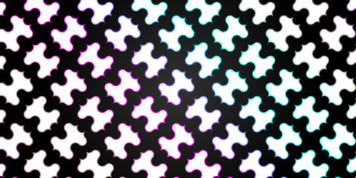 diagonal pattern of colorful h and i letters vector image